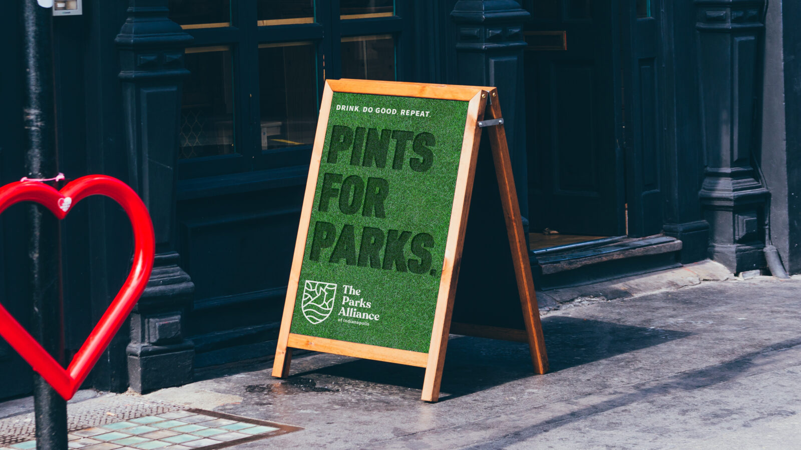 Pints for Parks sign