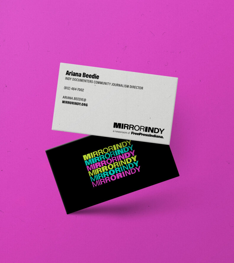 mirror indy business card
