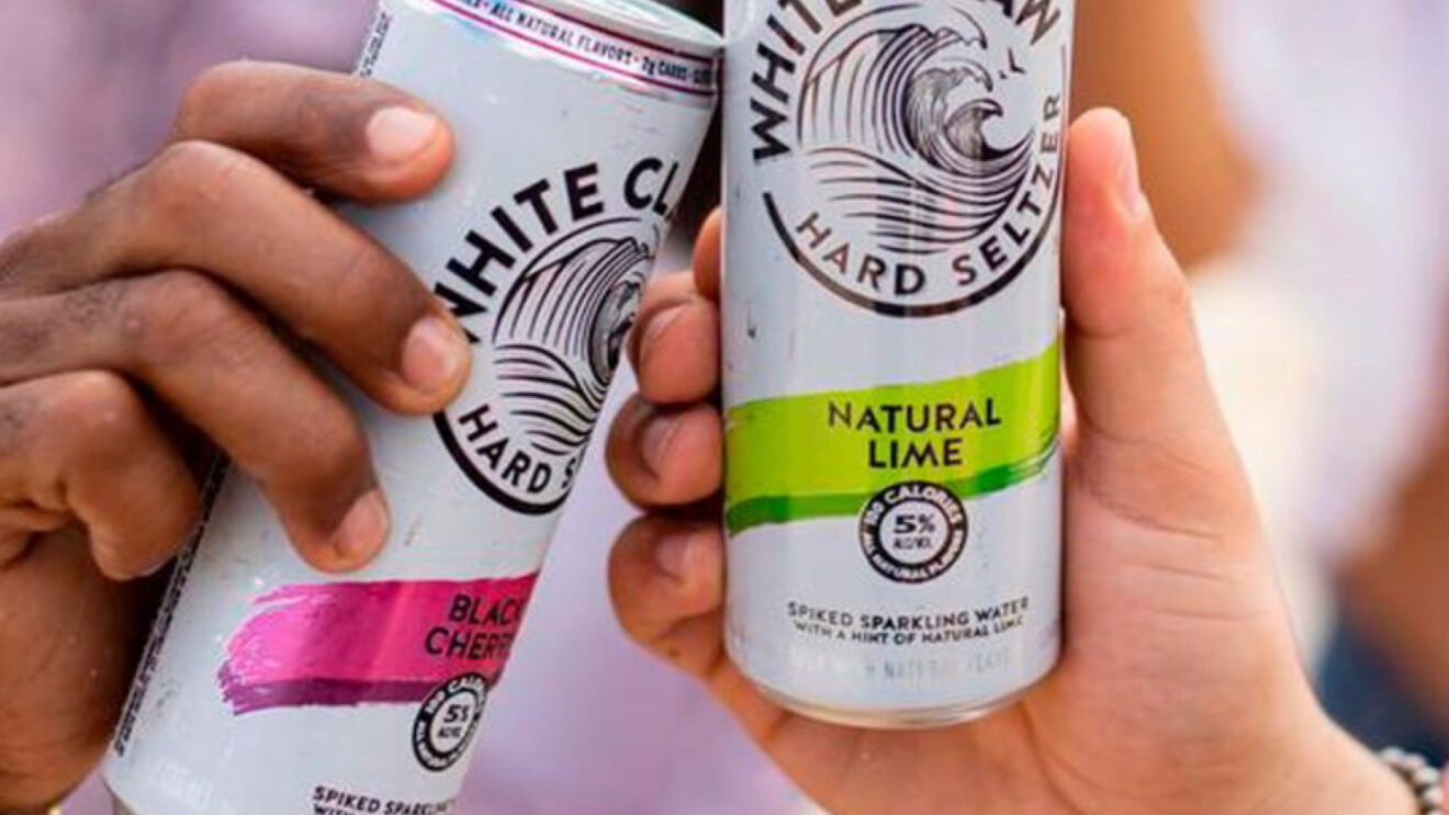White claw cans