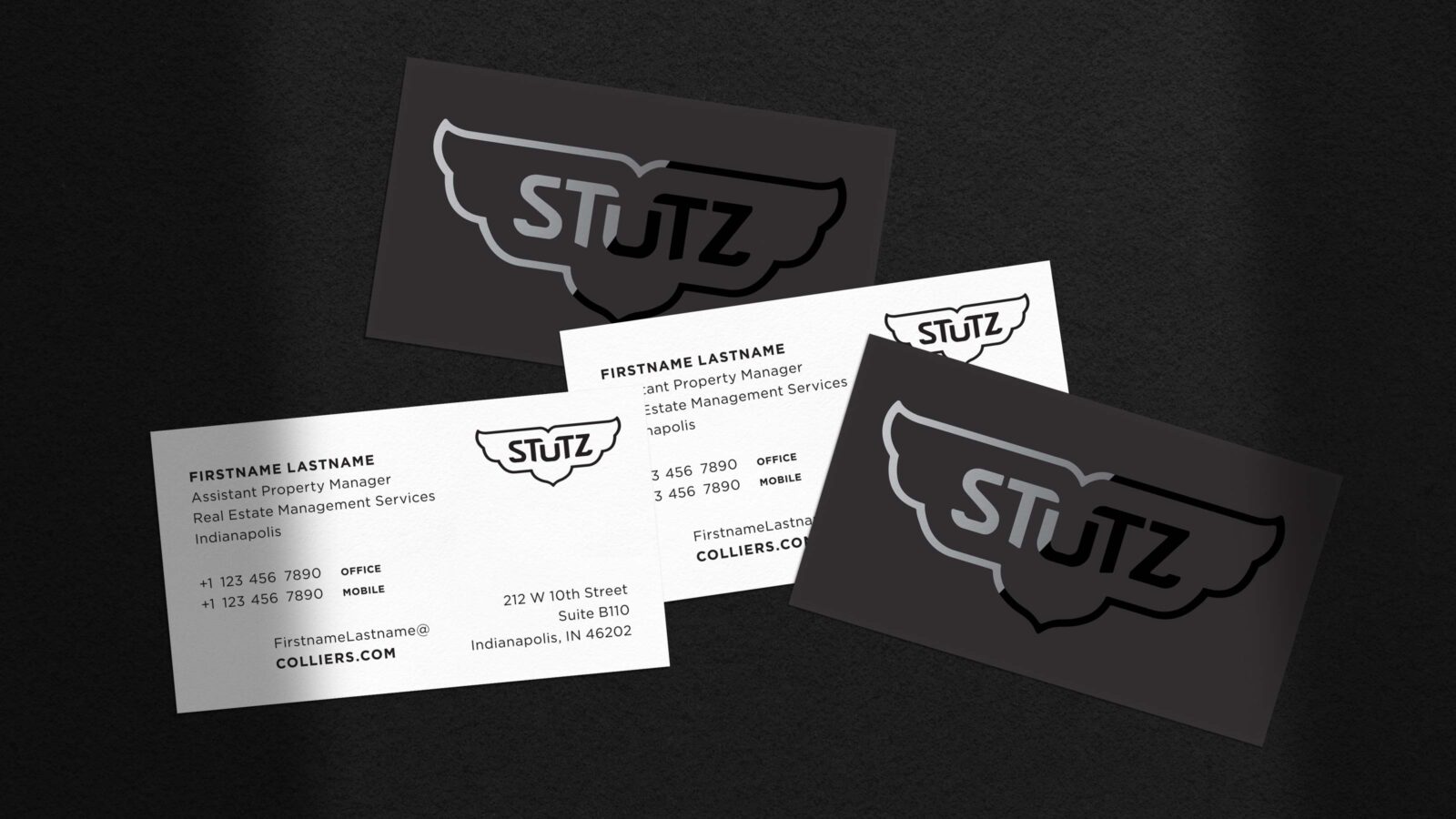stutz business card