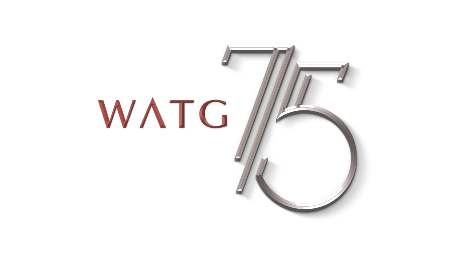 watg 75th anniversary logo