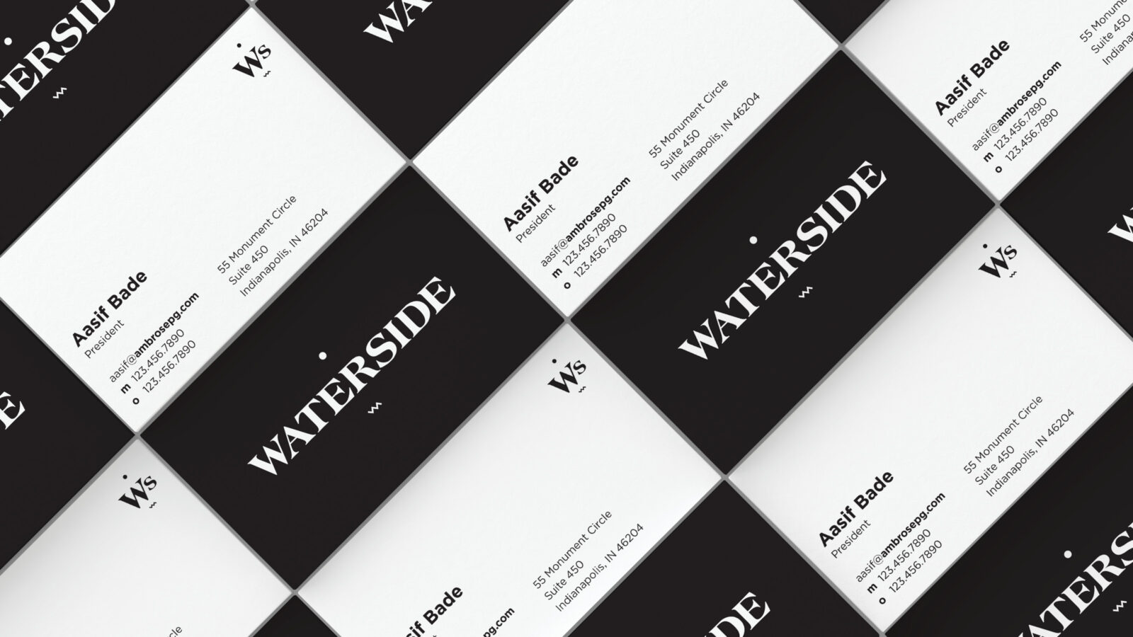Waterside business card